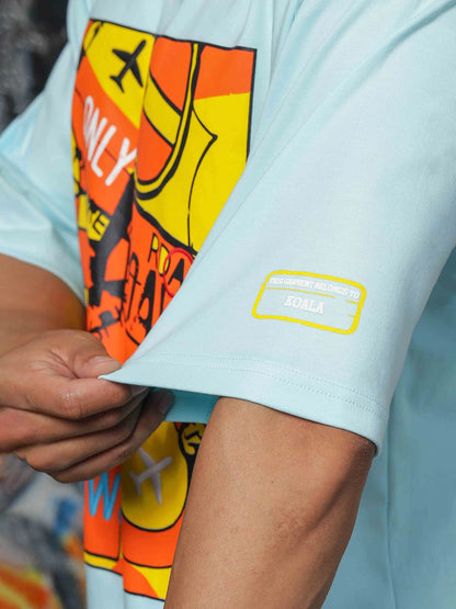 House Of Koala Blue Oversized Drop Shoulder Fit T-Shirt