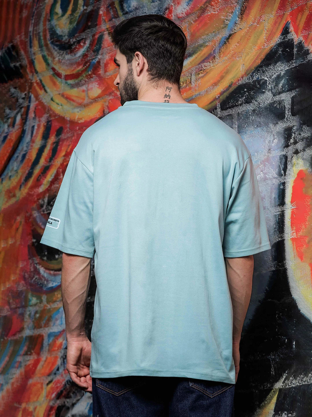 House Of Koala Blue Oversized Fit Drop Shoulder T-Shirt