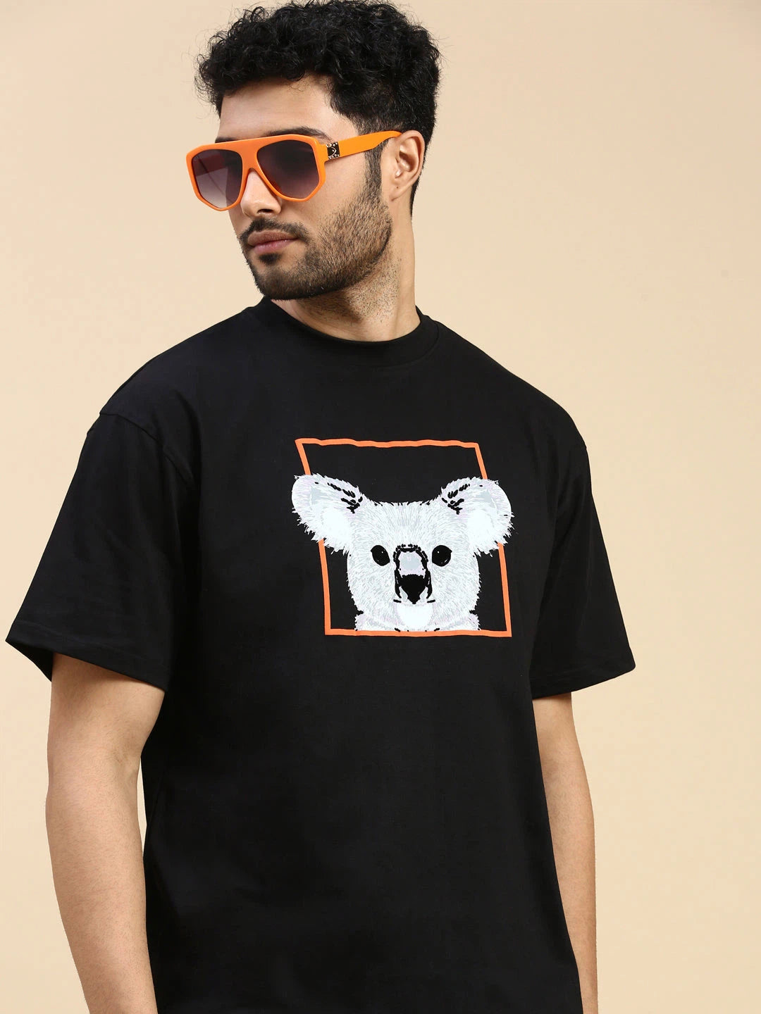 House Of Koala Graphic Printed Drop Shoulder Oversized T-Shirt