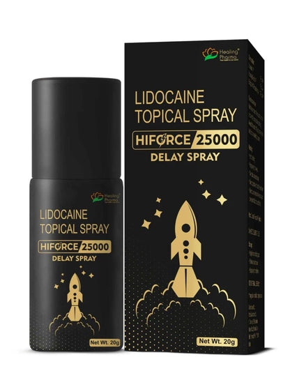 Healing Pharma Hiforce 25000-Lidocaine Topical Delay Spray 20g