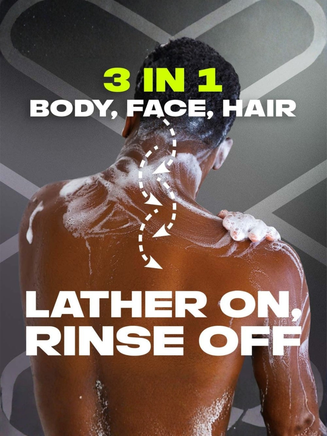 Axe 3 In 1 Body, Face & Hair Wash For Men  400ml