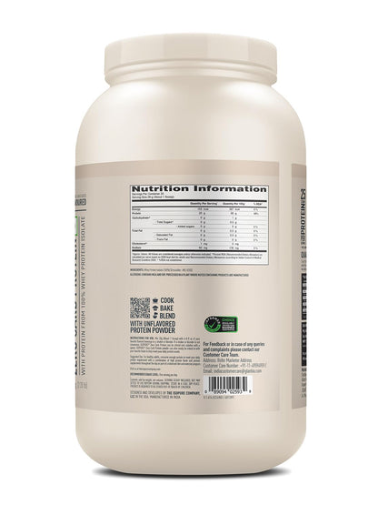 Isopure Zero Carb Whey Protein Isolate Unflavoured Powder 1 kg