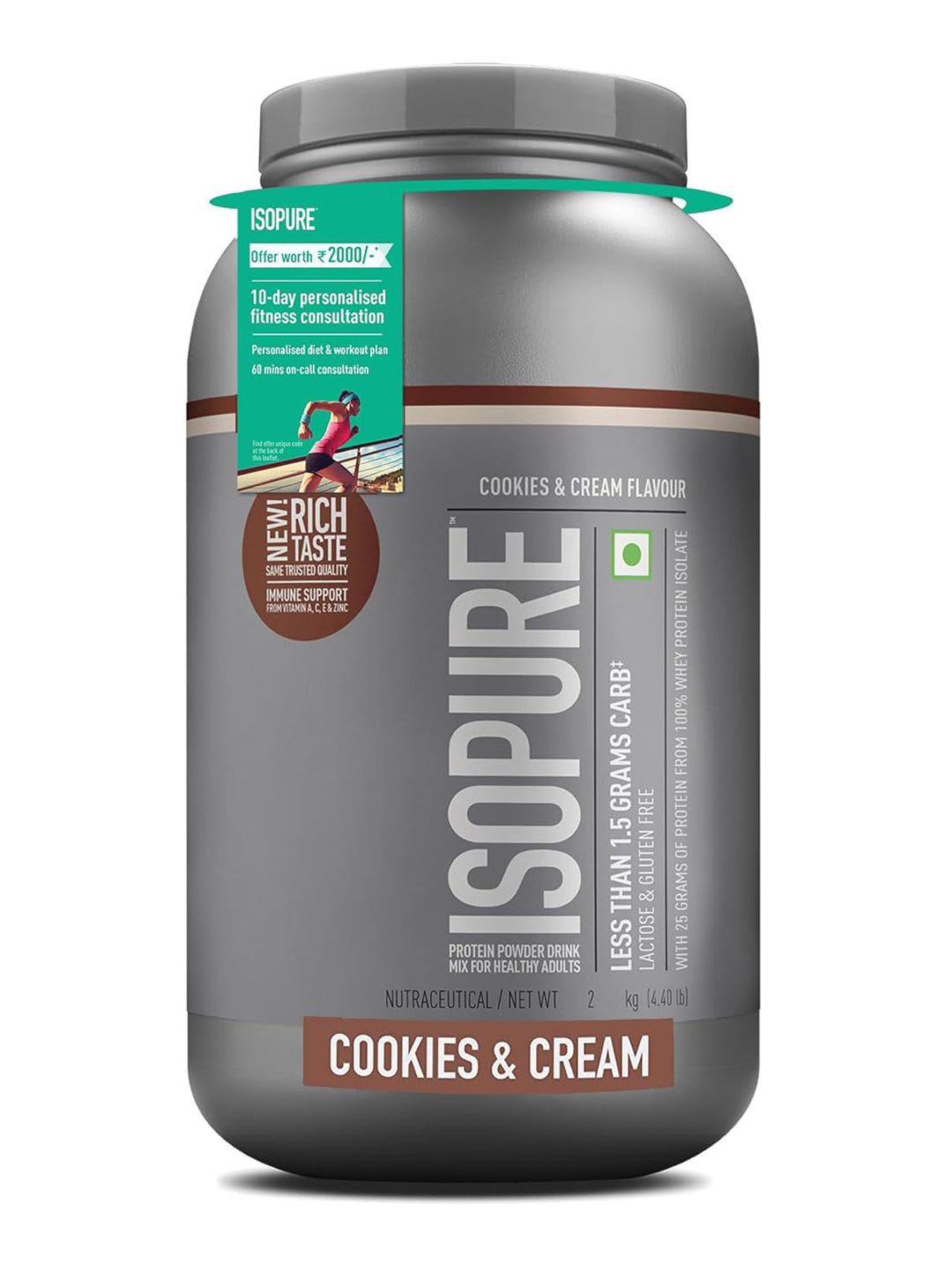 Isopure Low Carb Whey Protein Isolate Powder 2 kg