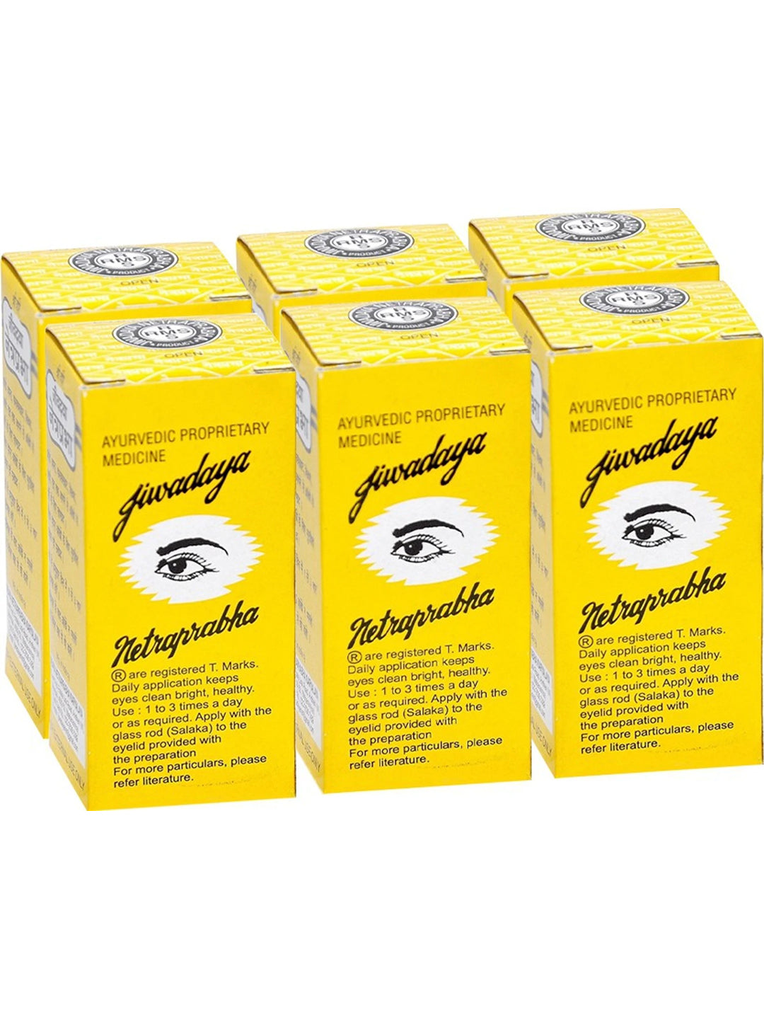 Jivdaya Netraprabha Eye Drops 15ml - (Pack of 6)
