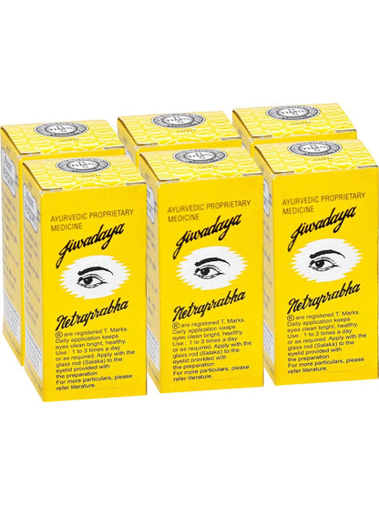 Jivdaya Netraprabha Eye Drops 15ml - (Pack of 6)