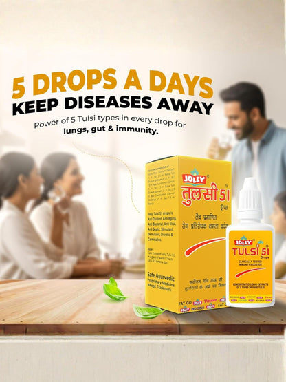 Jolly Tulsi 51 Drops 30ml - (Pack of 2)