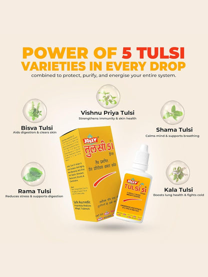 Jolly Tulsi 51 Drops 30ml - (Pack of 2)