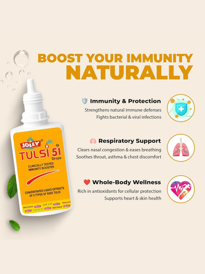 Jolly Tulsi 51 Drops 30ml - (Pack of 2)