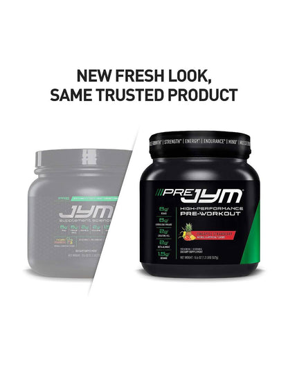 JYM Pre JYM Pre Workout Pineapple Strawberry Powder 520g