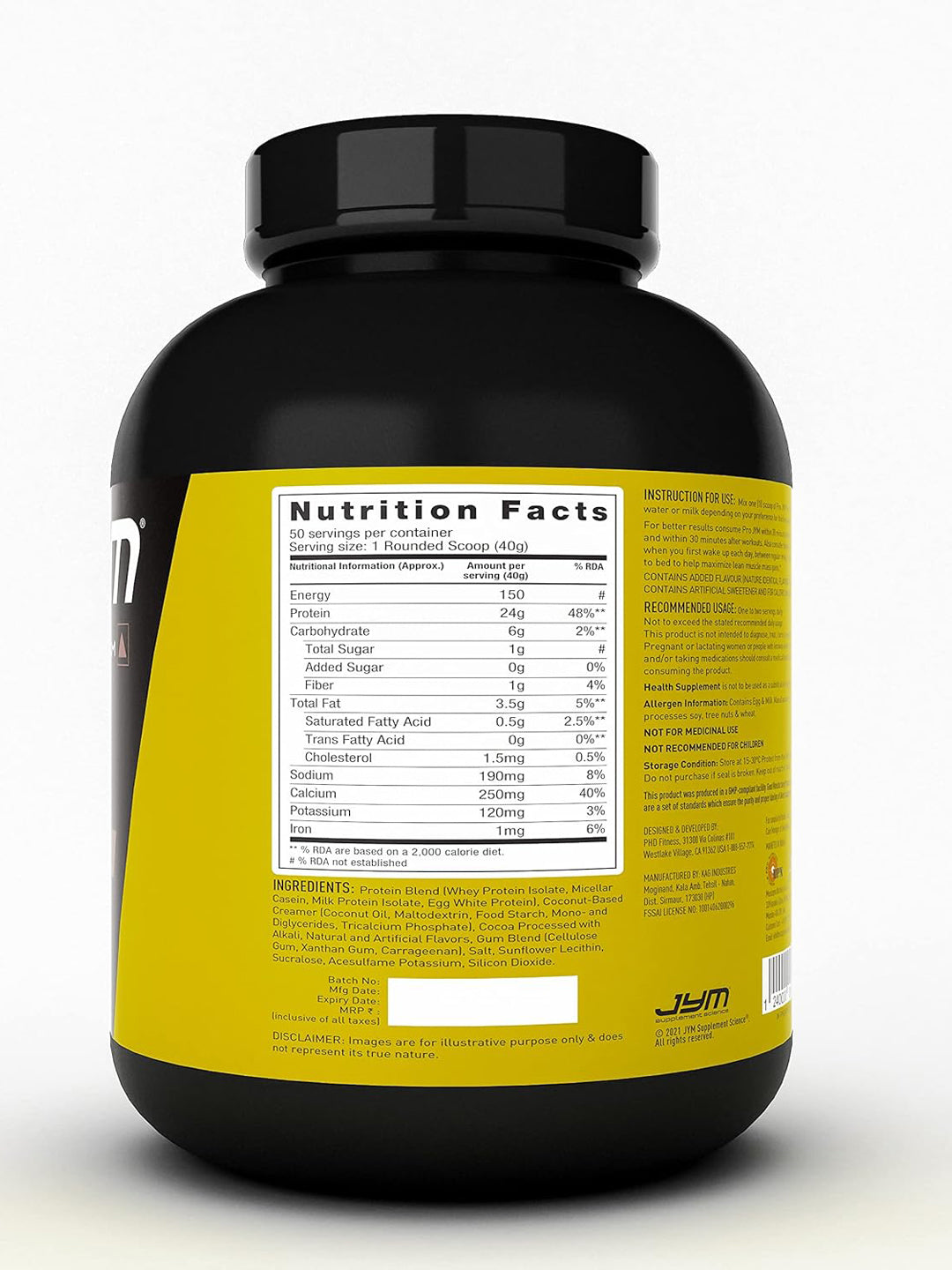 JYM Pro JYM Protein Blend Chocolate Mousse Powder 2kg