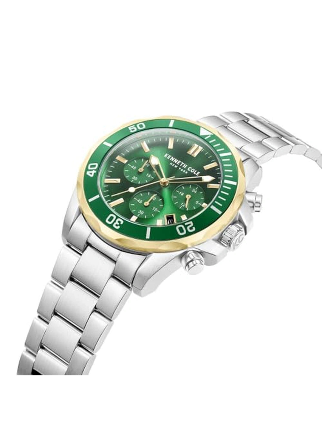 Kenneth Cole Round Green Dial Analog Watch - KCWGI0027102MN