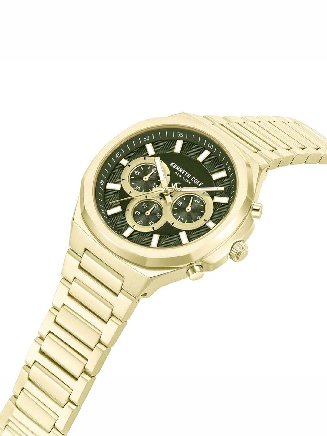 Kenneth Cole Round Green Dial Analog Watch - KCWGI2104905MNW