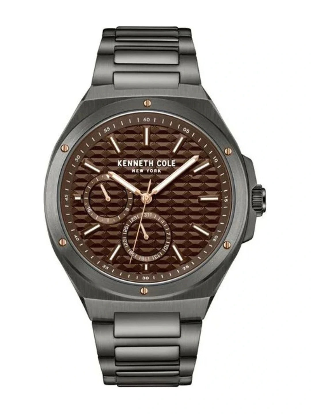 Kenneth Cole Multifunction Analog With Brown Dial Watch - KCWGK0035404MN