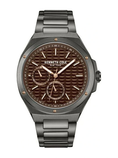 Kenneth Cole Multifunction Analog With Brown Dial Watch - KCWGK0035404MN