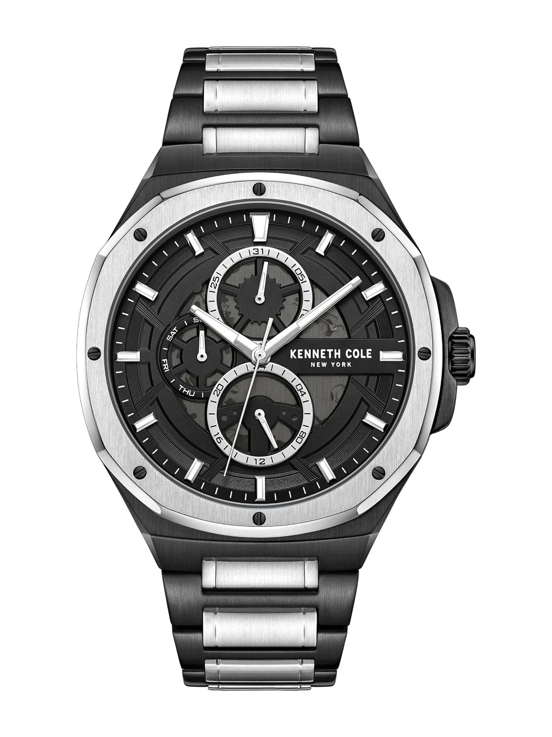 Kenneth Cole Round Black Dial Analog Watch - KCWGK0047203MN