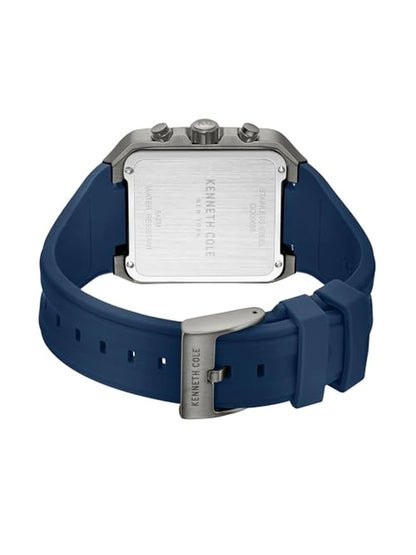 Kenneth Cole Round Blue Dial Analog Watch - KCWGO0065501MNW