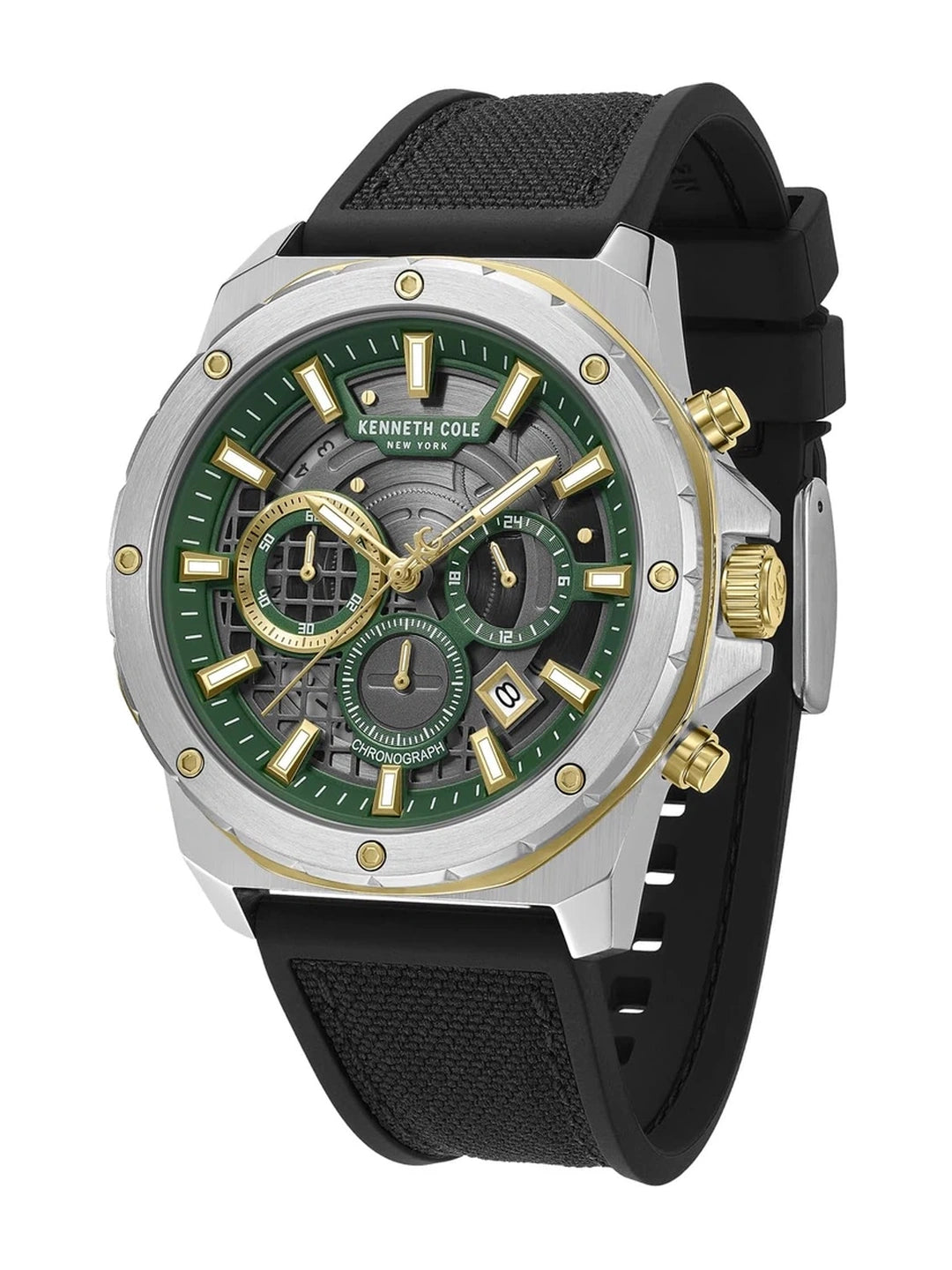 Kenneth Cole Round Green Dial Analog Watch - KCWGO0087603MNW
