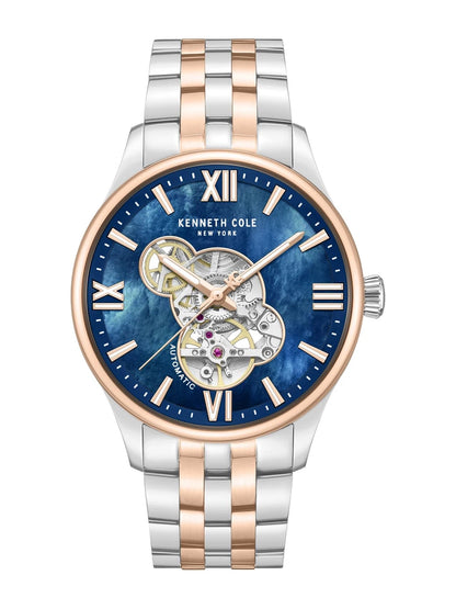 Kenneth Cole Round Blue Dial Analog Watch - KCWGY0089103MNW