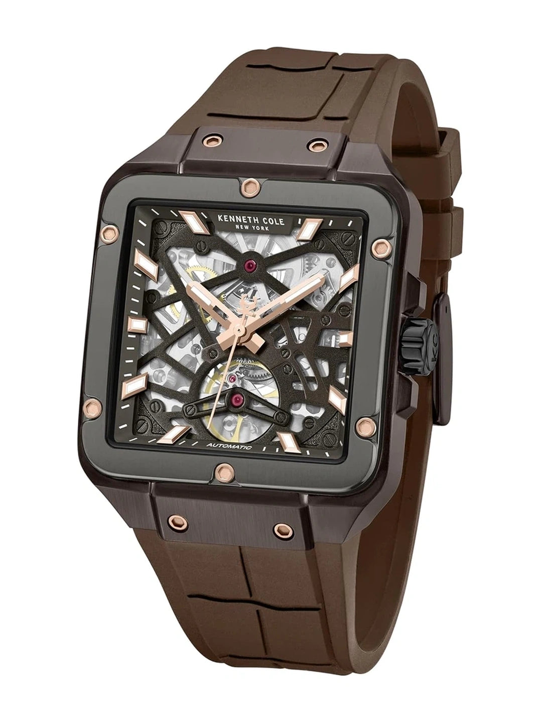 Kenneth Cole Round Brown Dial Analog Watch - KCWGZ0065402MN