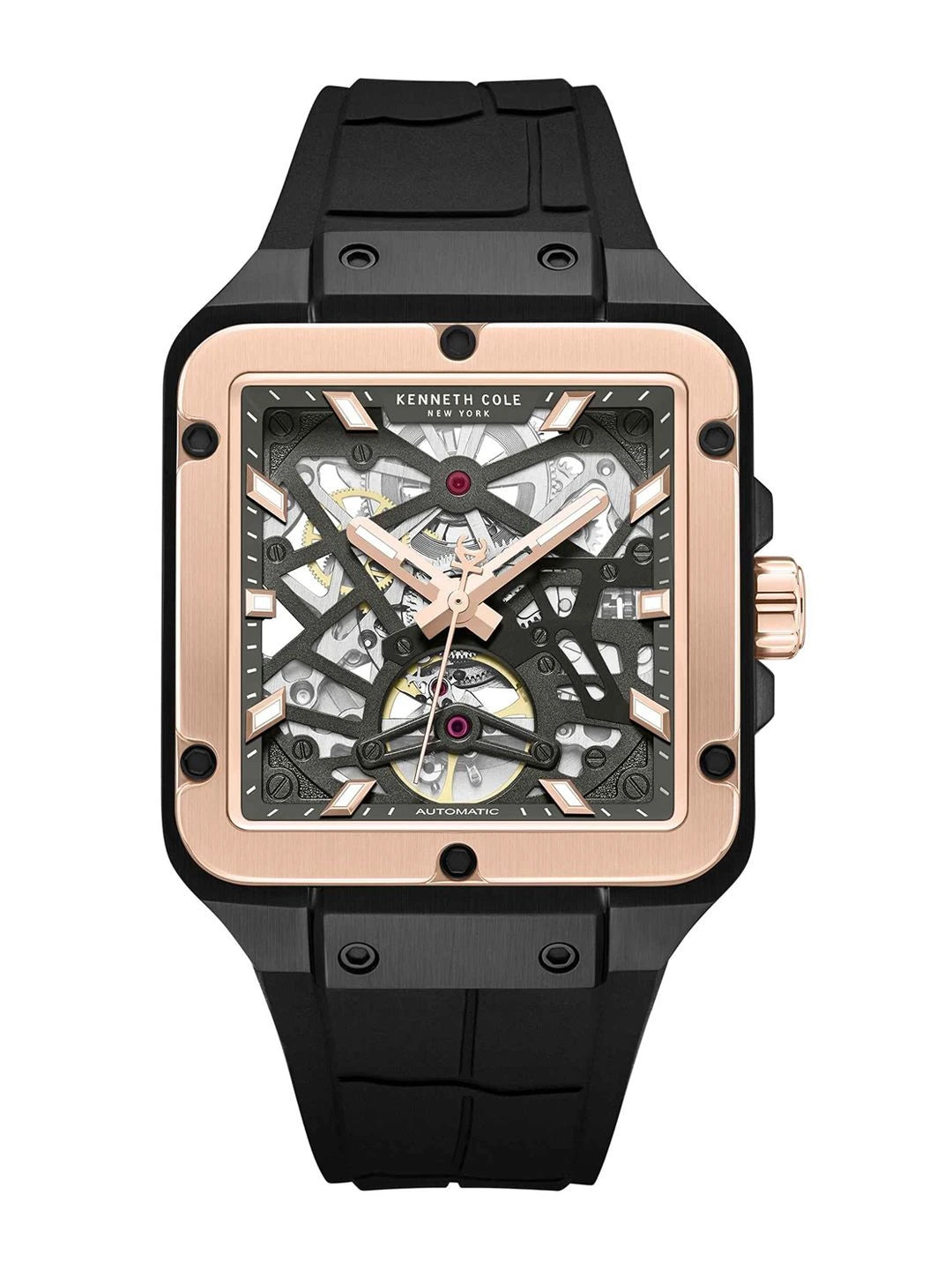 Kenneth Cole Automatic Drop 2 Gun Round Dial Analog Watch - KCWGZ0065403MN