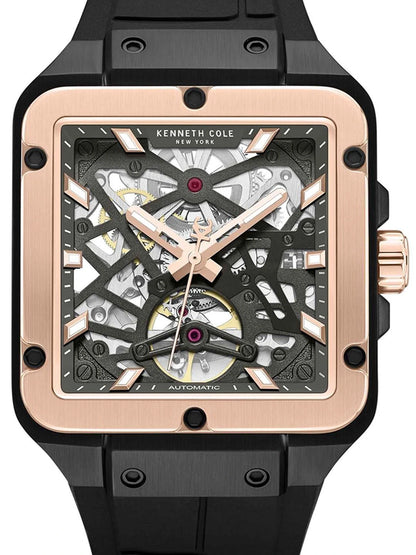 Kenneth Cole Automatic Drop 2 Gun Round Dial Analog Watch - KCWGZ0065403MN