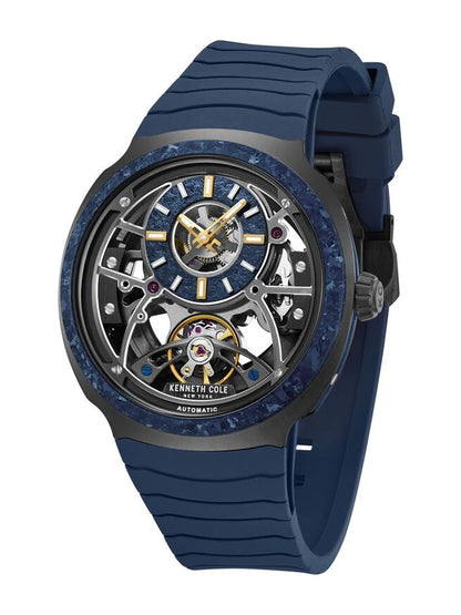 Kenneth Cole Round Blue Dial Analog Watch - KCWGZ0104701MNW