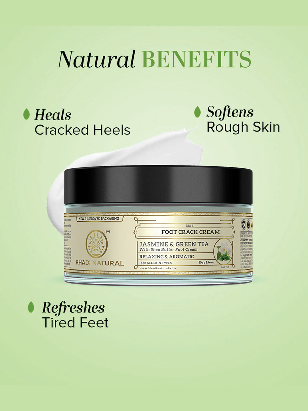 Khadi Natural Jasmine & Green Tea Foot Crack Cream