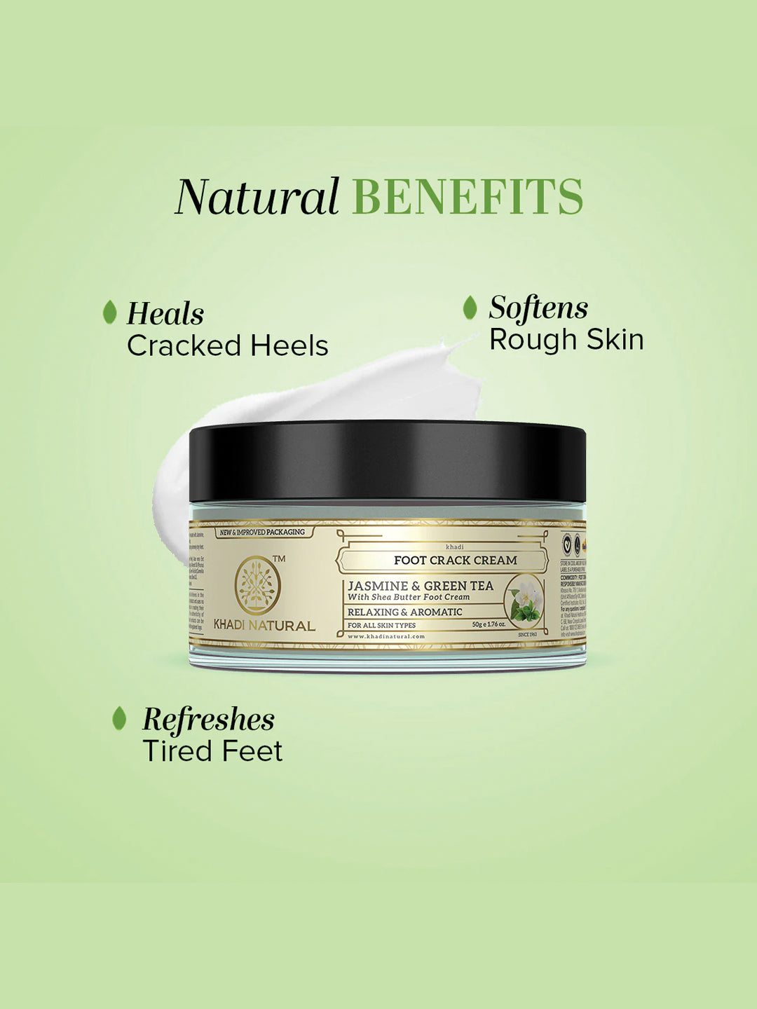 Khadi Natural Jasmine & Green Tea Foot Crack Cream