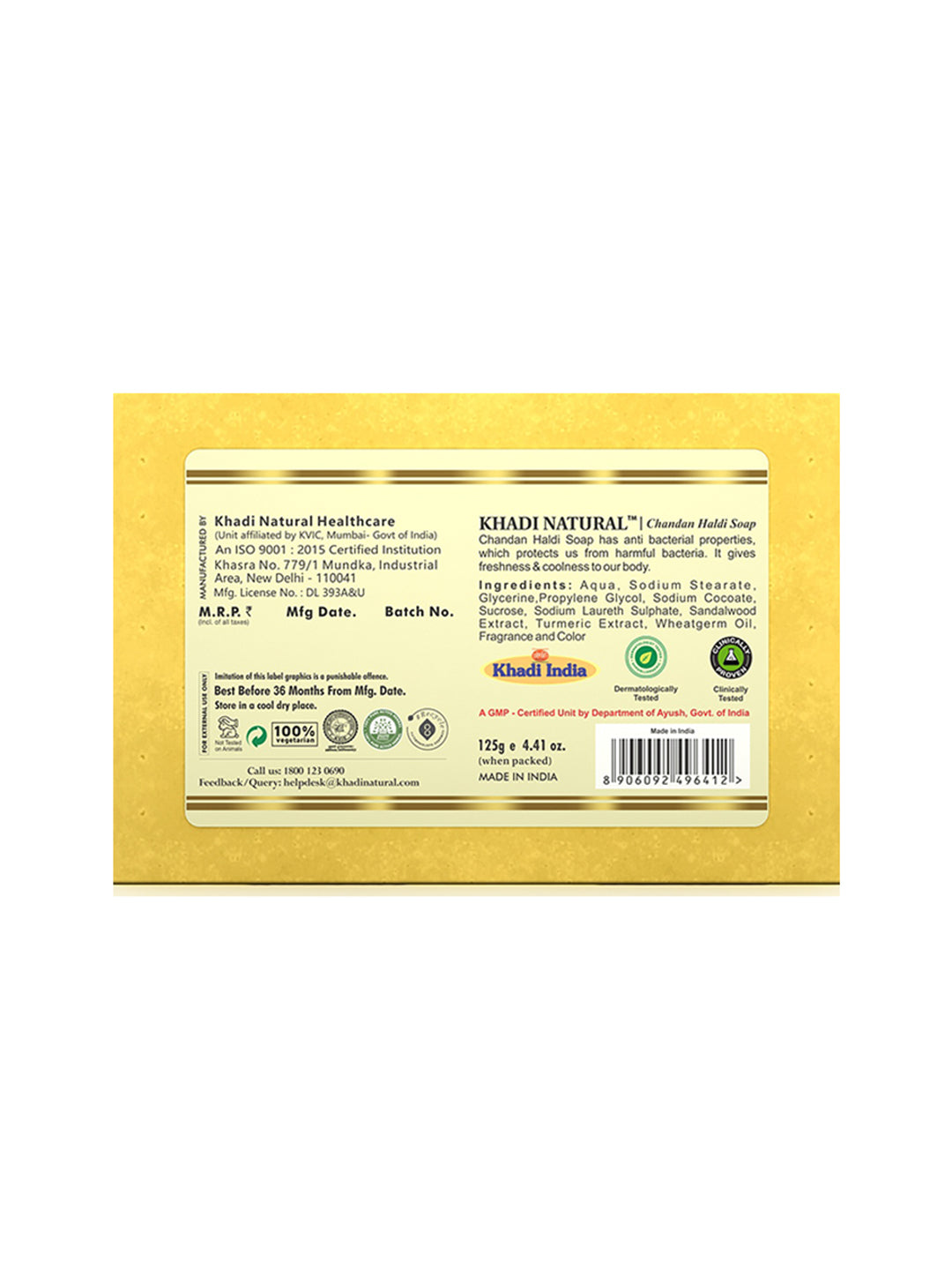 Khadi Natural Chandan Haldi Soap