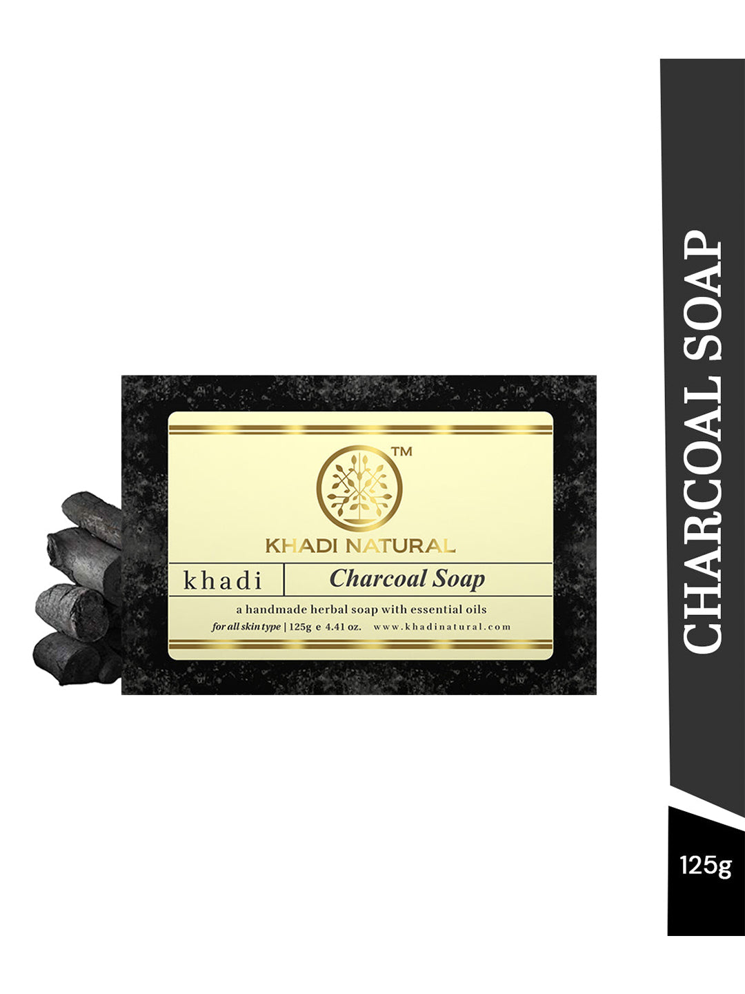 Khadi Natural Charcoal Soap