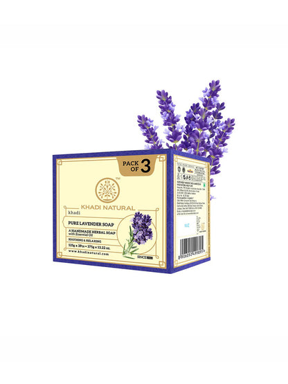 Khadi Natural Pure Lavender Soap