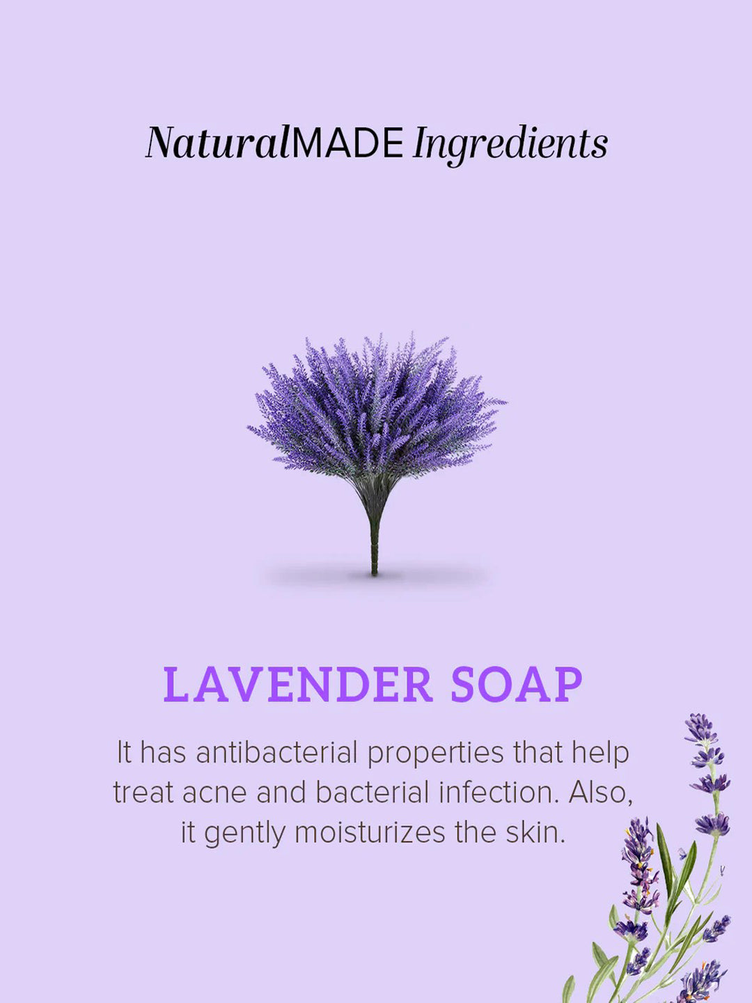 Khadi Natural Pure Lavender Soap