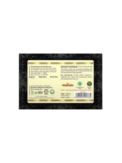 Khadi Natural Neem Charcoal Soap