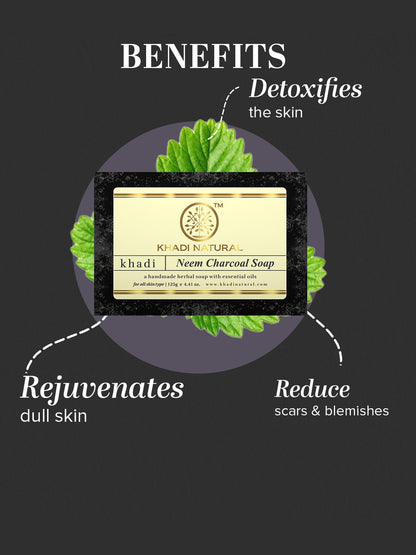 Khadi Natural Neem Charcoal Soap