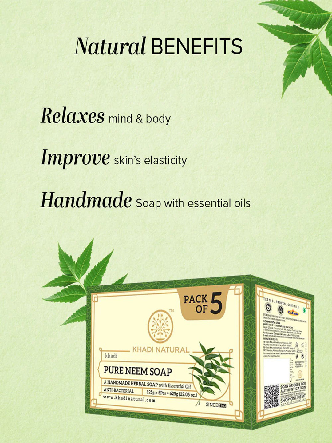 Khadi Natural Pure Neem Soap