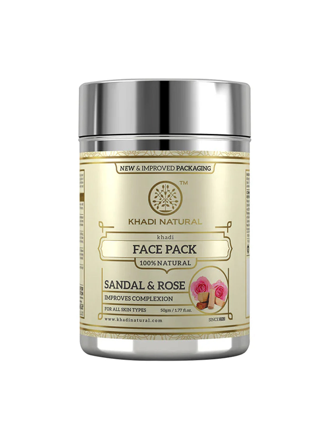Khadi Natural Sandal & Rose Face Pack