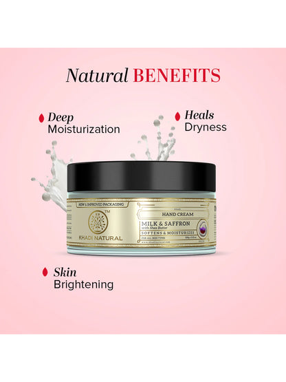 Khadi Natural Milk & Saffron Hand Cream