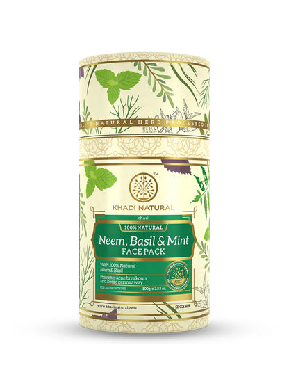 Khadi Natural Neem, Basil & Mint Face Mask