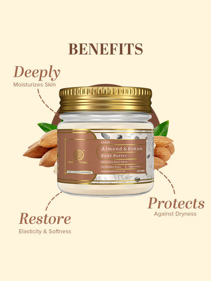 Khadi Natural Almond & Kokum Body Butter