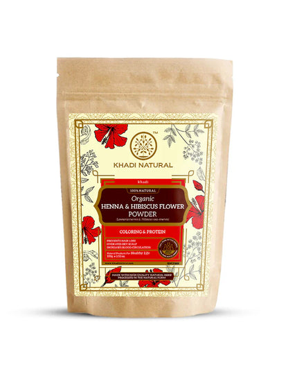 Khadi Natural Organic Henna & Hibiscus Flower Powder (100g)