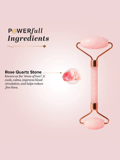 Khadi Natural Facial Roller Rose Quartz
