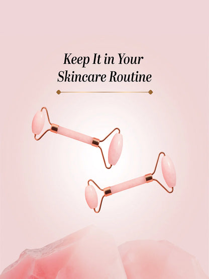 Khadi Natural Facial Roller Rose Quartz