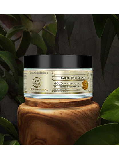 Khadi Natural Gold Face Massage Cream (50g)