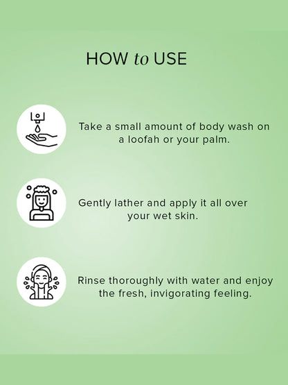 Khadi Natural Green Tea & Mint Body Wash (210ml)