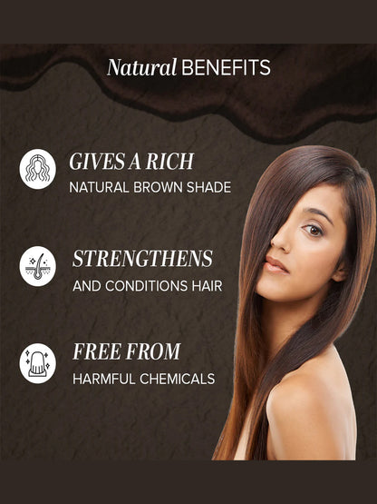 Khadi Natural Hair Color Mighty Brown (150g + 60ml)