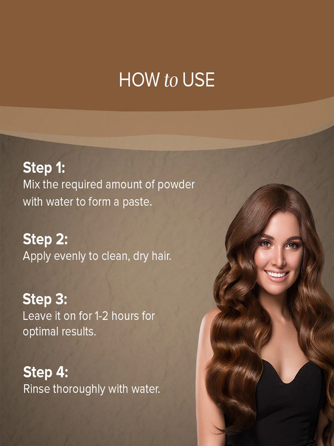 Khadi Natural Hair Color Mighty Brown (150g + 60ml)