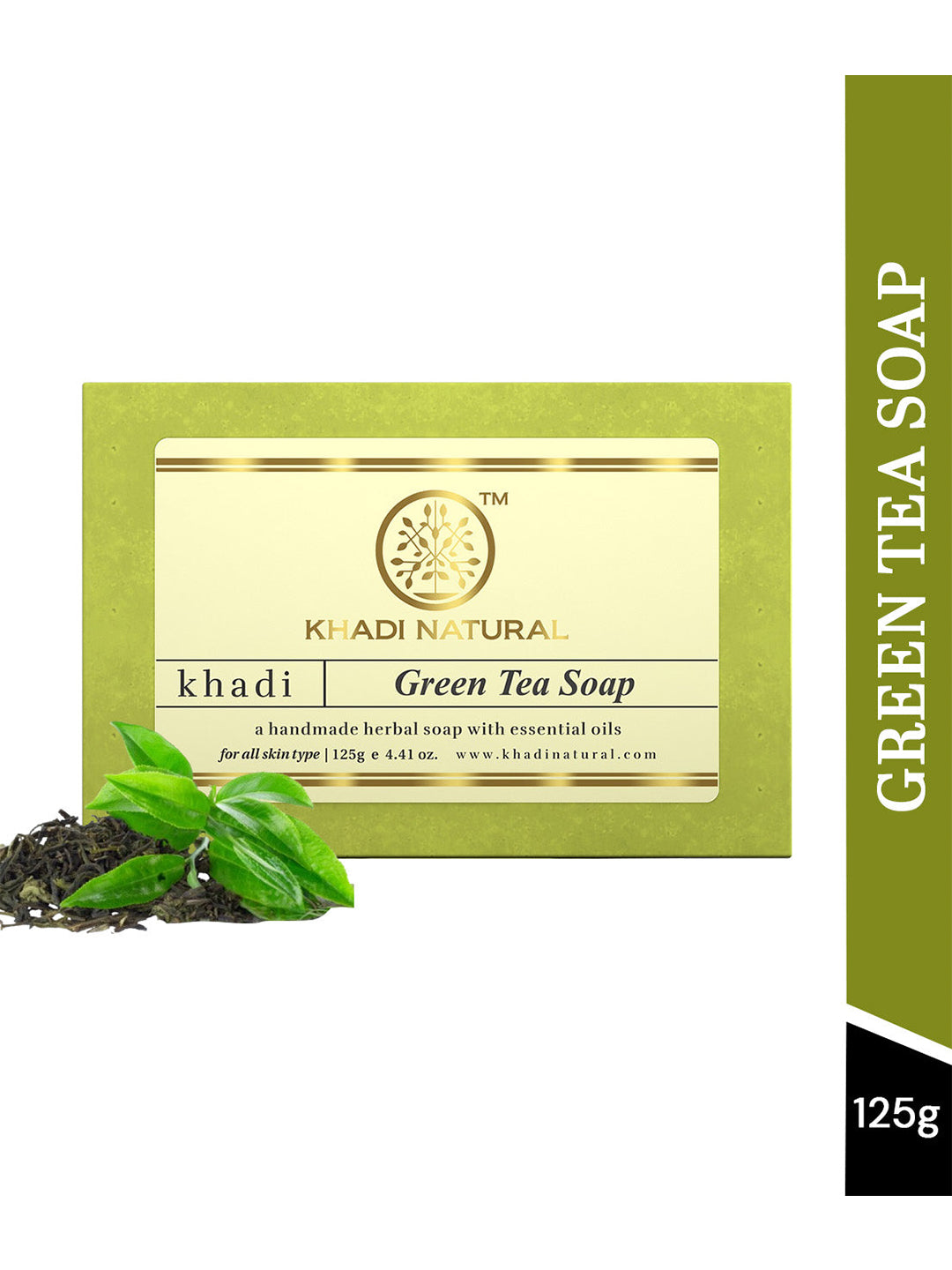 Khadi Natural Green Tea Soap (125g)