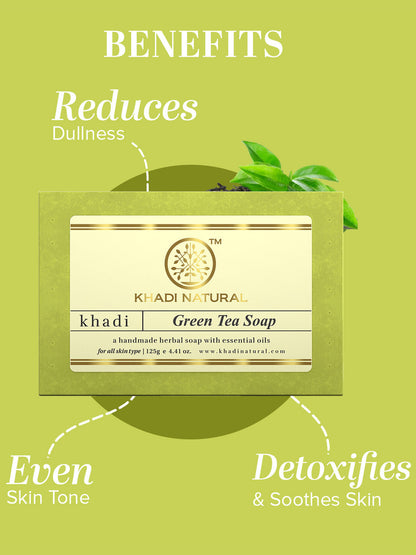 Khadi Natural Green Tea Soap (125g)