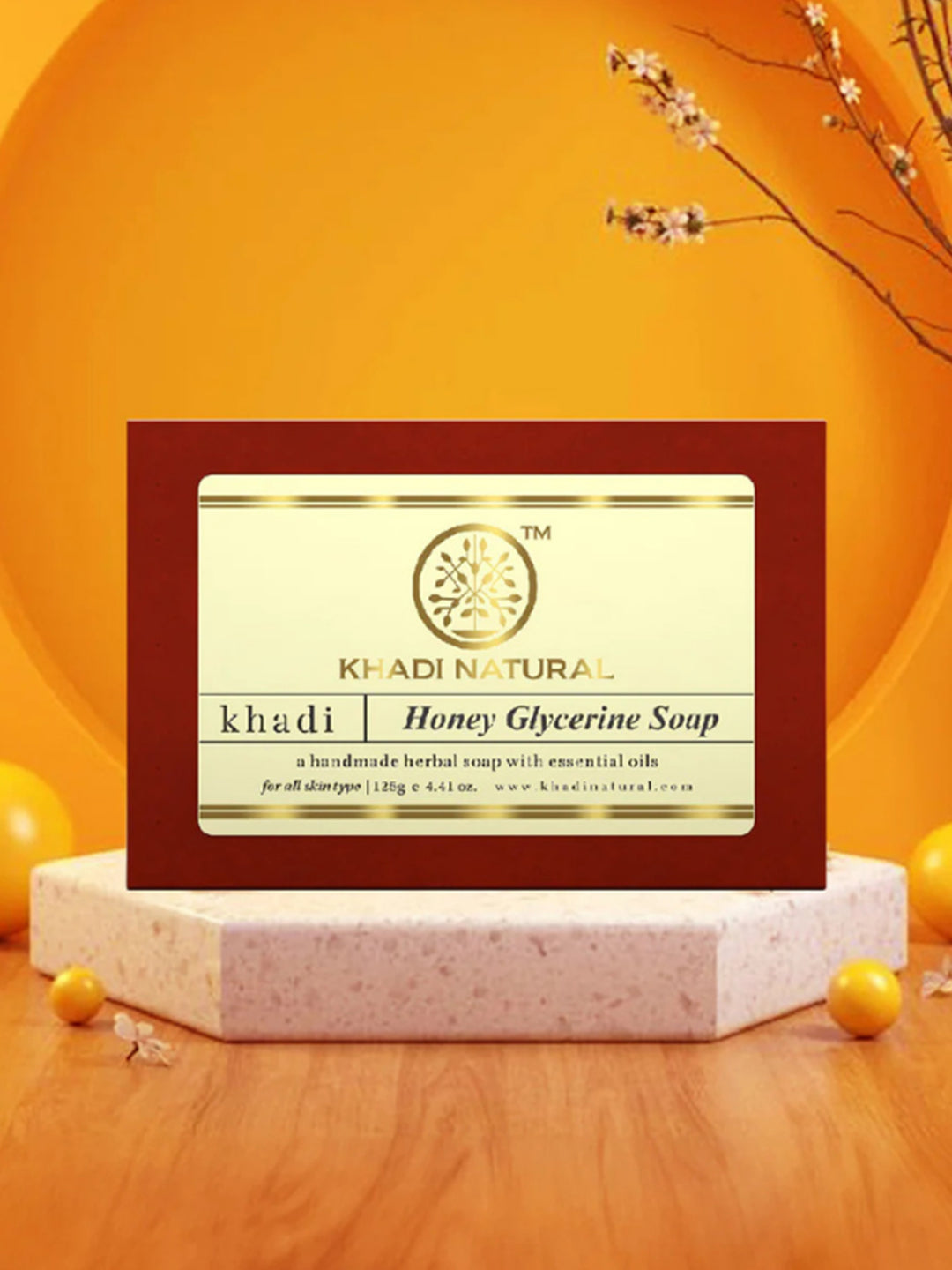 Khadi Natural Honey Glycerine Soap (125g)