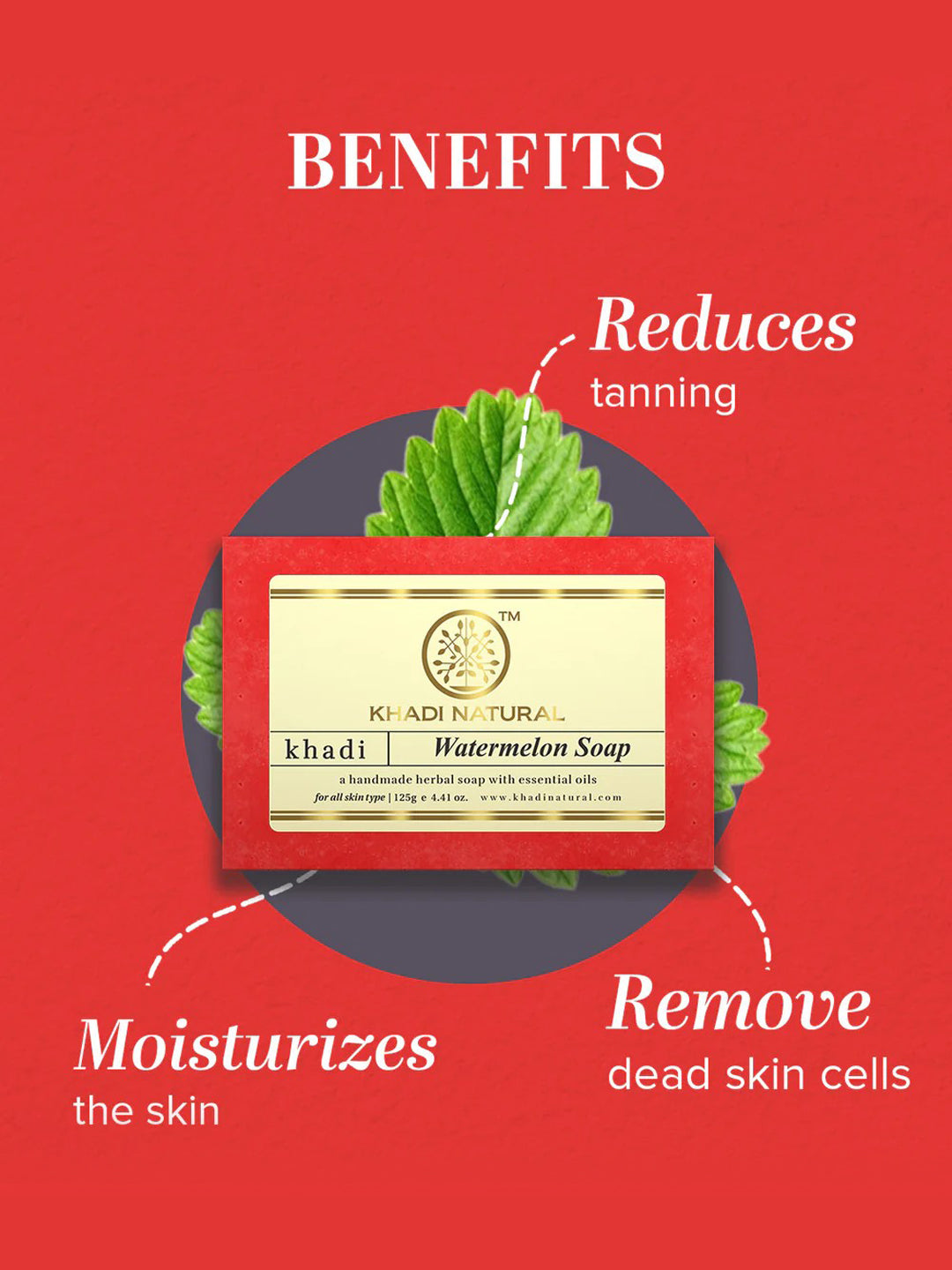 Khadi Natural Watermelon Soap (125g)